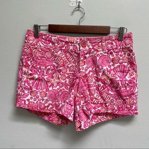 Lilly Pulitzer shorts Callahan sailor’s Valentine seashell women’s size 4